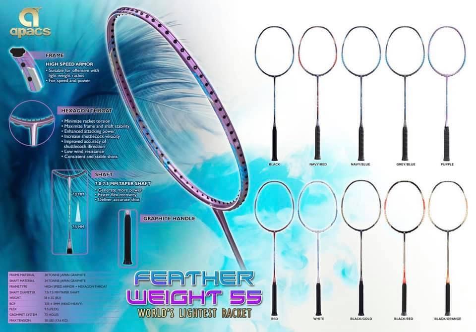 Lightest Racket Apac Worlds Lightest Badminton Racket - TriplePointSports