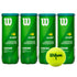 Wilson US Open Green Tennis Ball - Pack of 4 (12 Balls)/ Triple Point Sports