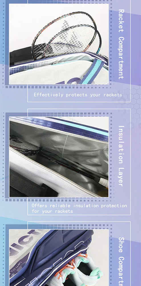 Victor BR9215 Grey/Navy Blue Badminton KitBag