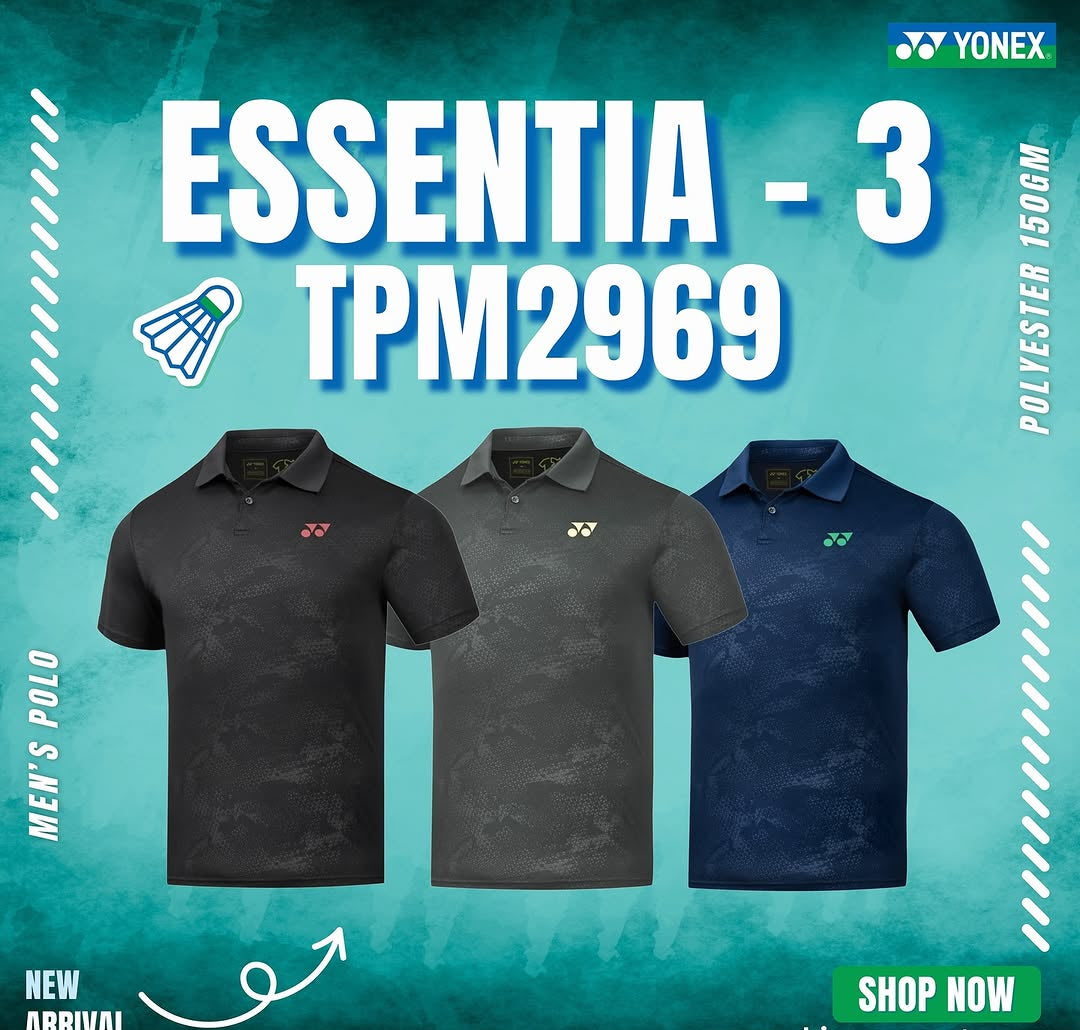 YONEX ESSENTIA 3 POLO BADMINTON SHIRT 2969