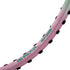 Pink bicycle rim with 'Sonic Boom System' and 'High Carbon' text on a white background