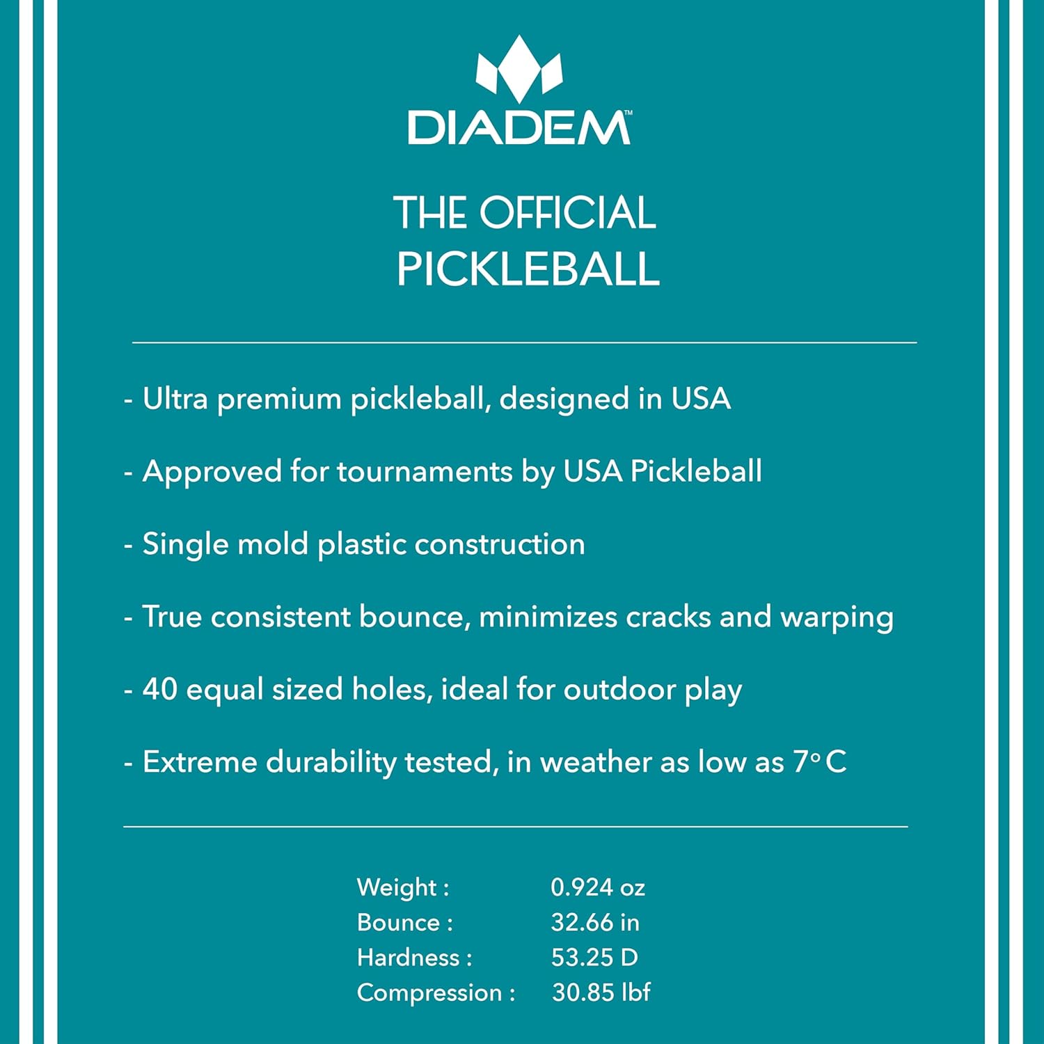 DIADEM USA - The Official Pickleball - Approved by USA Pickleball