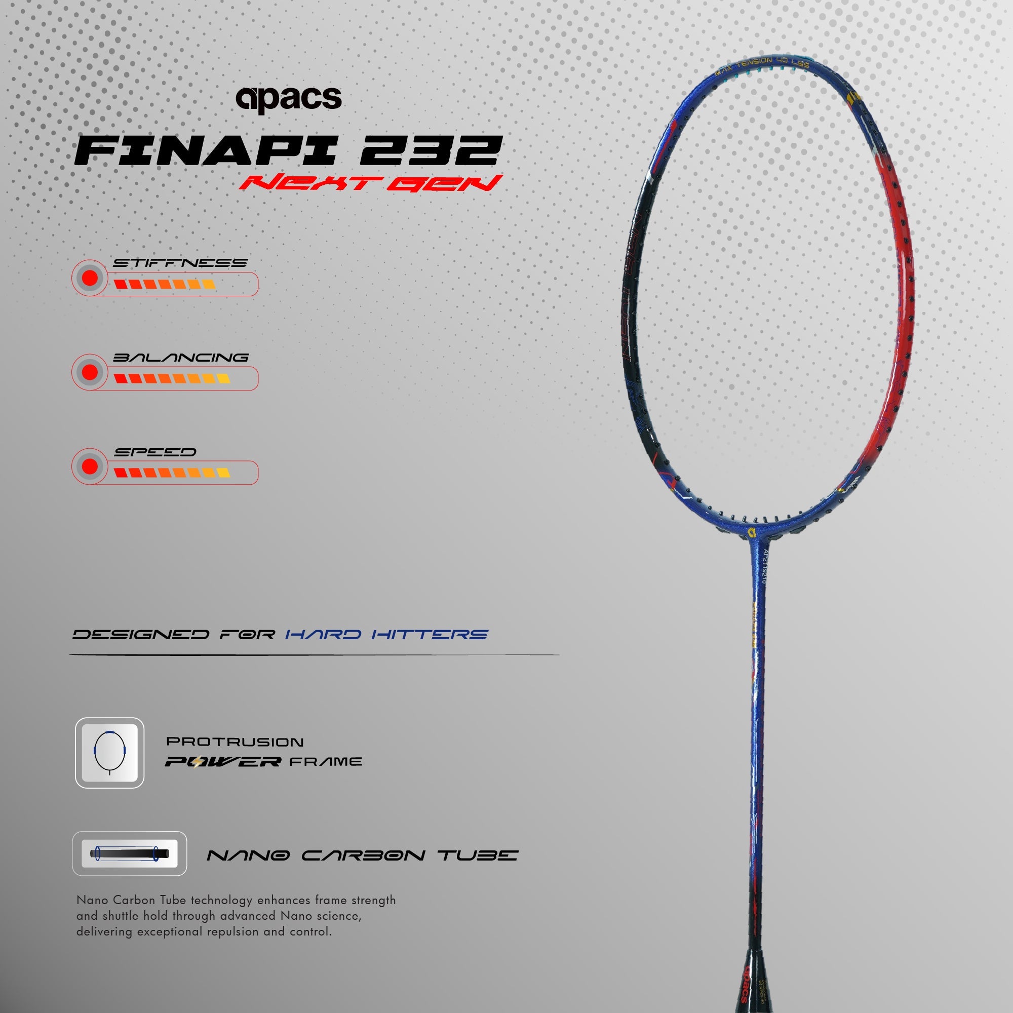 Apacs Finapi 232 Next Generation Badminton Racket
