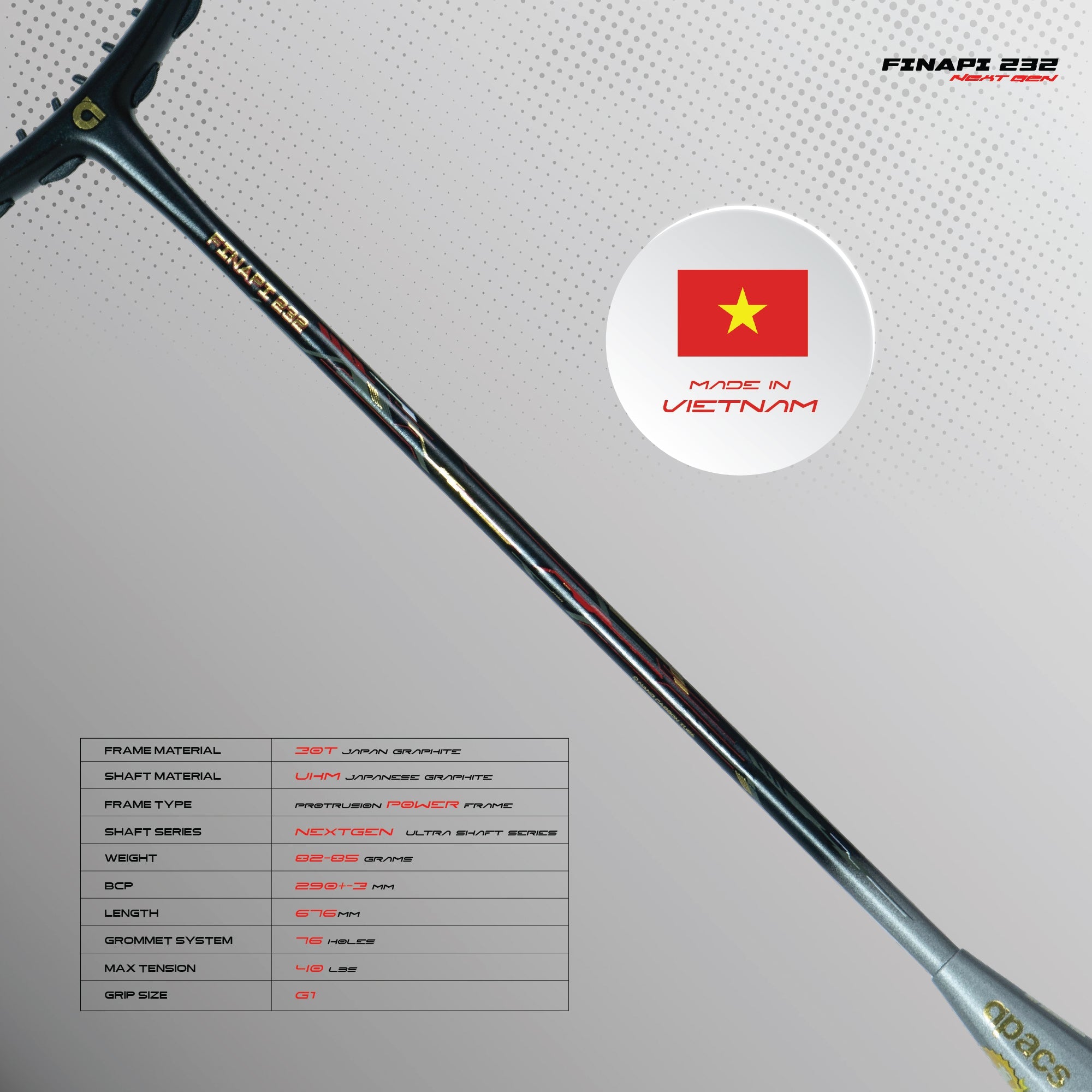 Apacs Finapi 232 Next Generation Badminton Racket