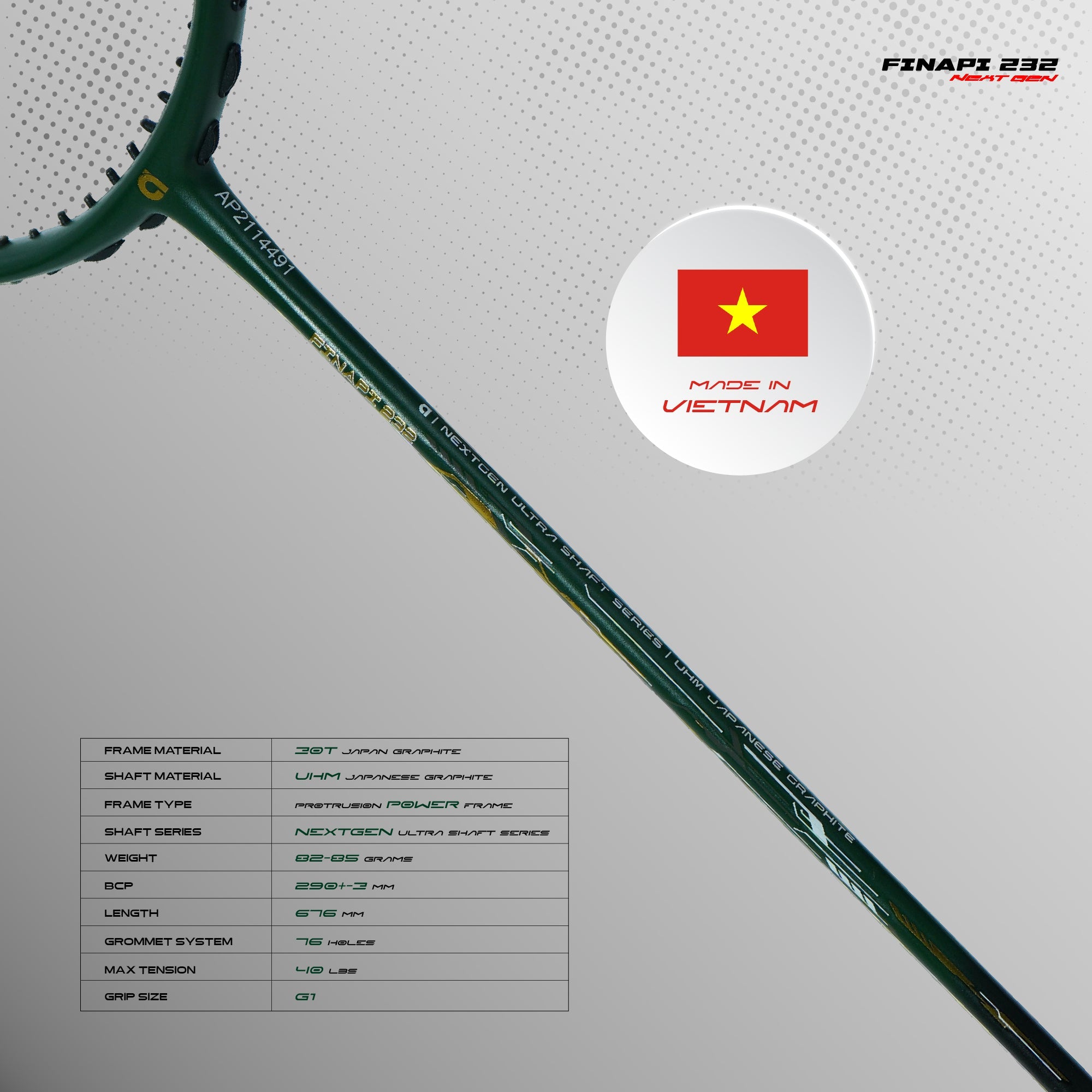 Apacs Finapi 232 Next Generation Badminton Racket