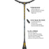 APACS Thunderdome Pro 6.2 4U Badminton Racket