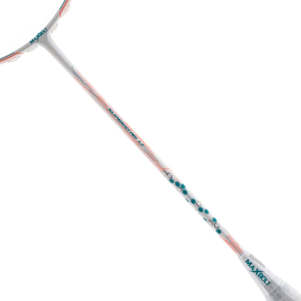 MAXBOLT SUPERSTAR LT BADMINTON RACKET SHAFT CLOSEUP IMAGE