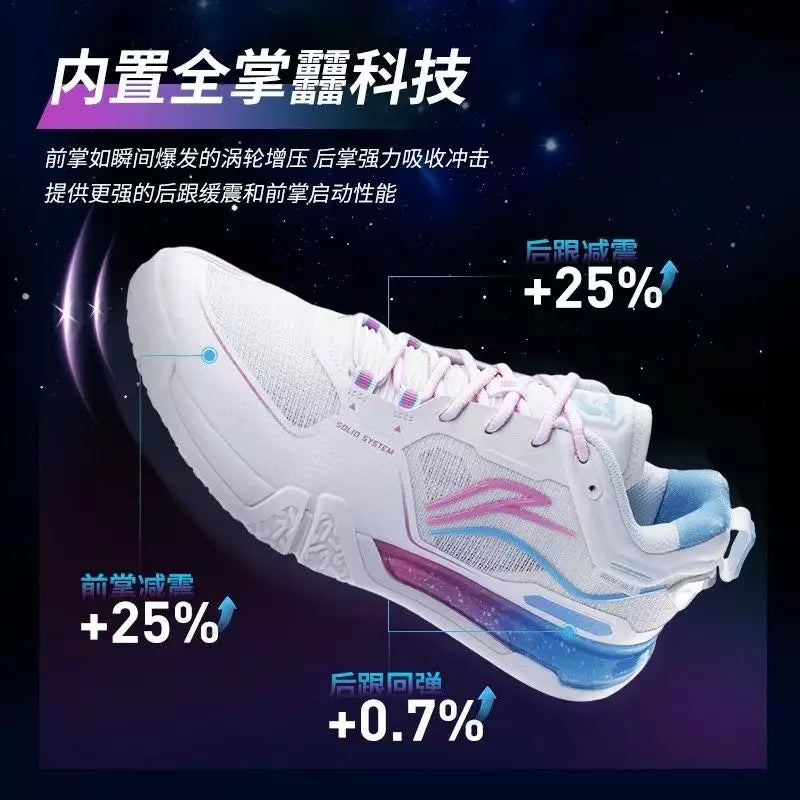 Li-Ning Saga 3 III Pro Non-Marking Badminton Shoes – Lightweight Grip & Stability