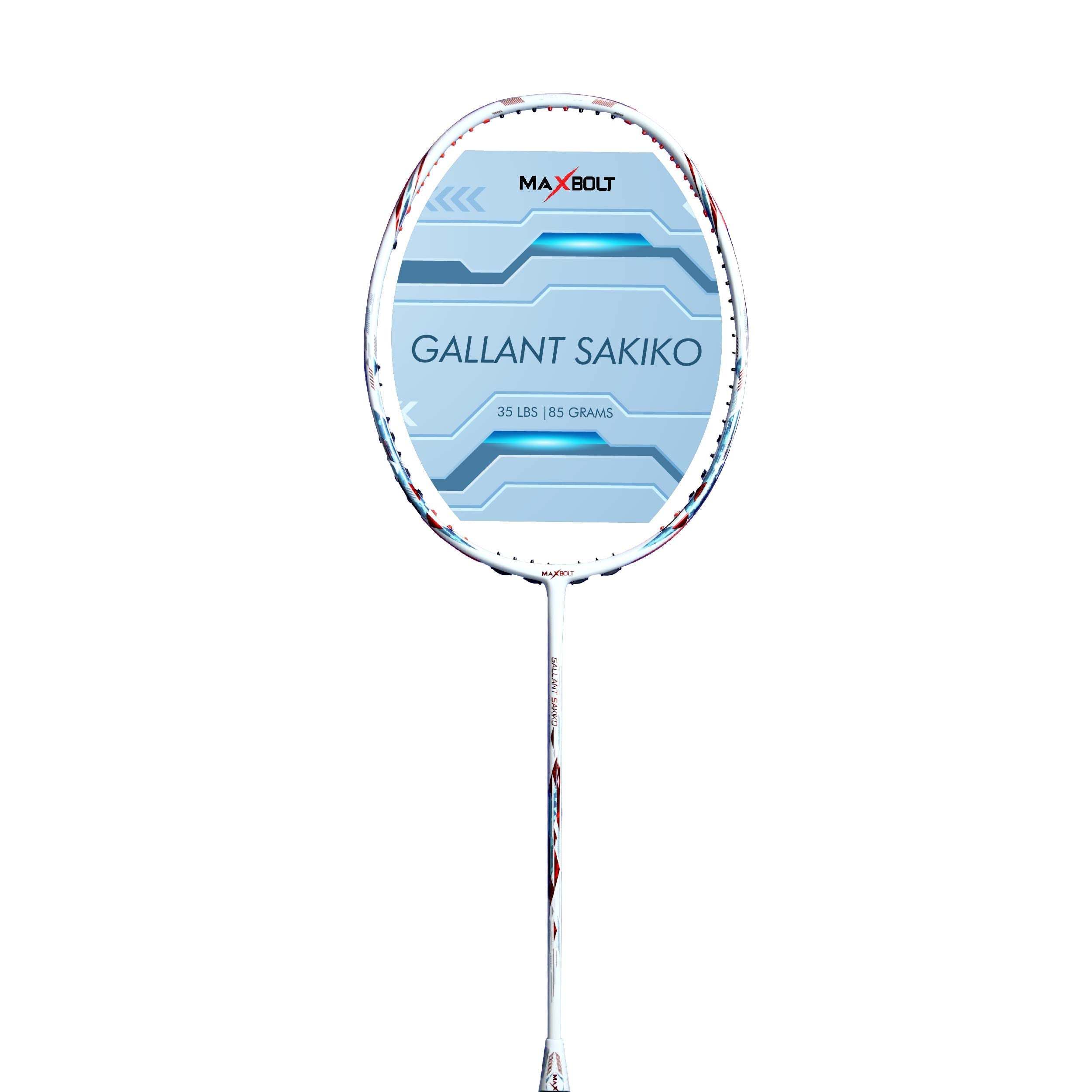 Maxbolt Gallant Sakiko Badminton Racket - White