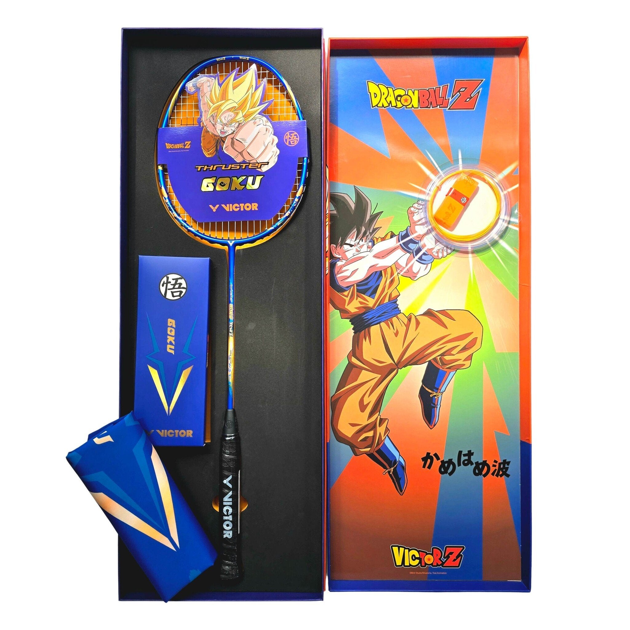 Victor Thruster Goku Dragon Ball Z Limited Edition Gift Set Professional Badminton Racket