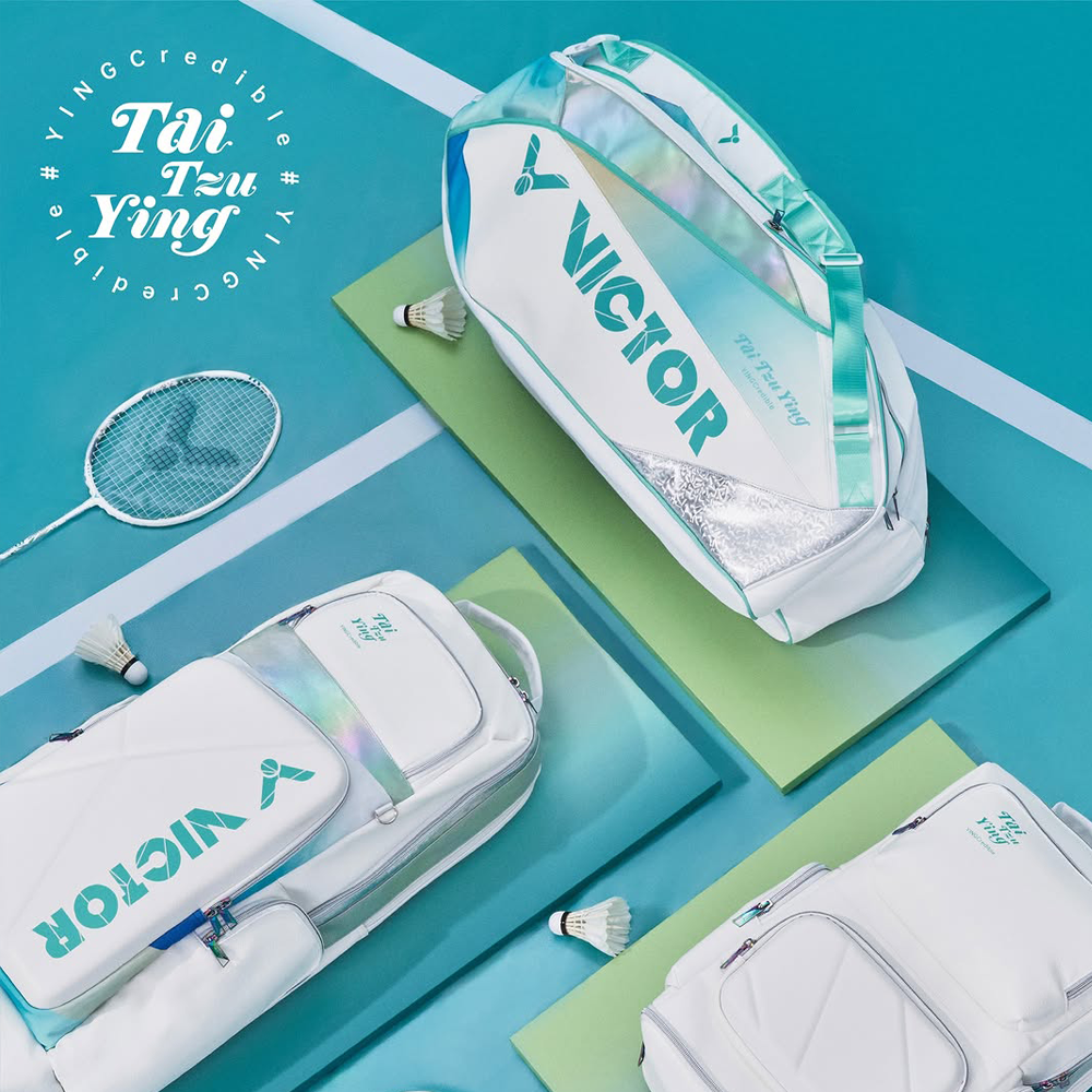 Victor Tai Tzu Ying 6 Piece Racket Bag BR5233TTY AR (Bright White/ Cockatoo Green)