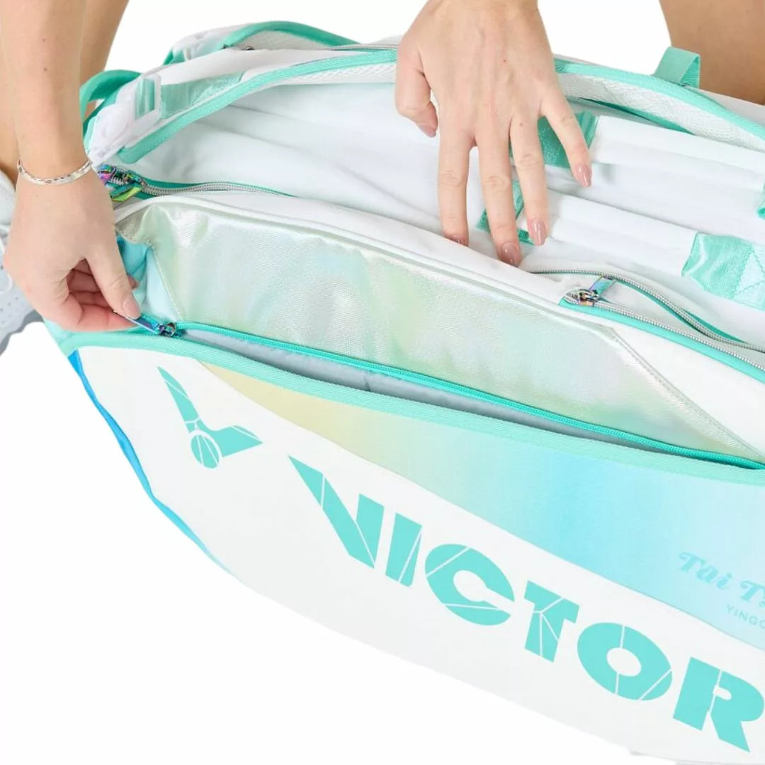 Victor Tai Tzu Ying 6 Piece Racket Bag BR5233TTY AR (Bright White/ Cockatoo Green)