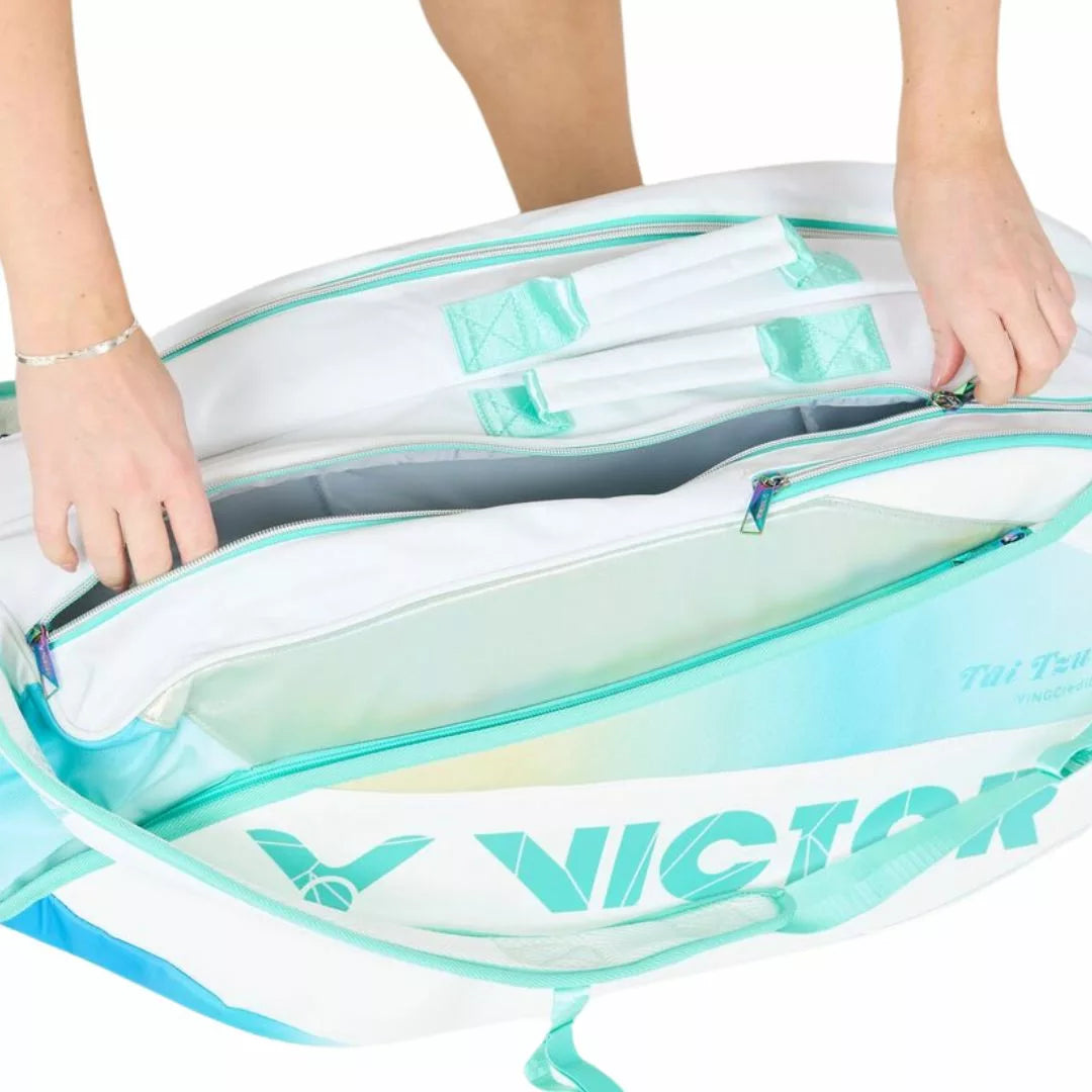 Victor Tai Tzu Ying 6 Piece Racket Bag BR5233TTY AR (Bright White/ Cockatoo Green)