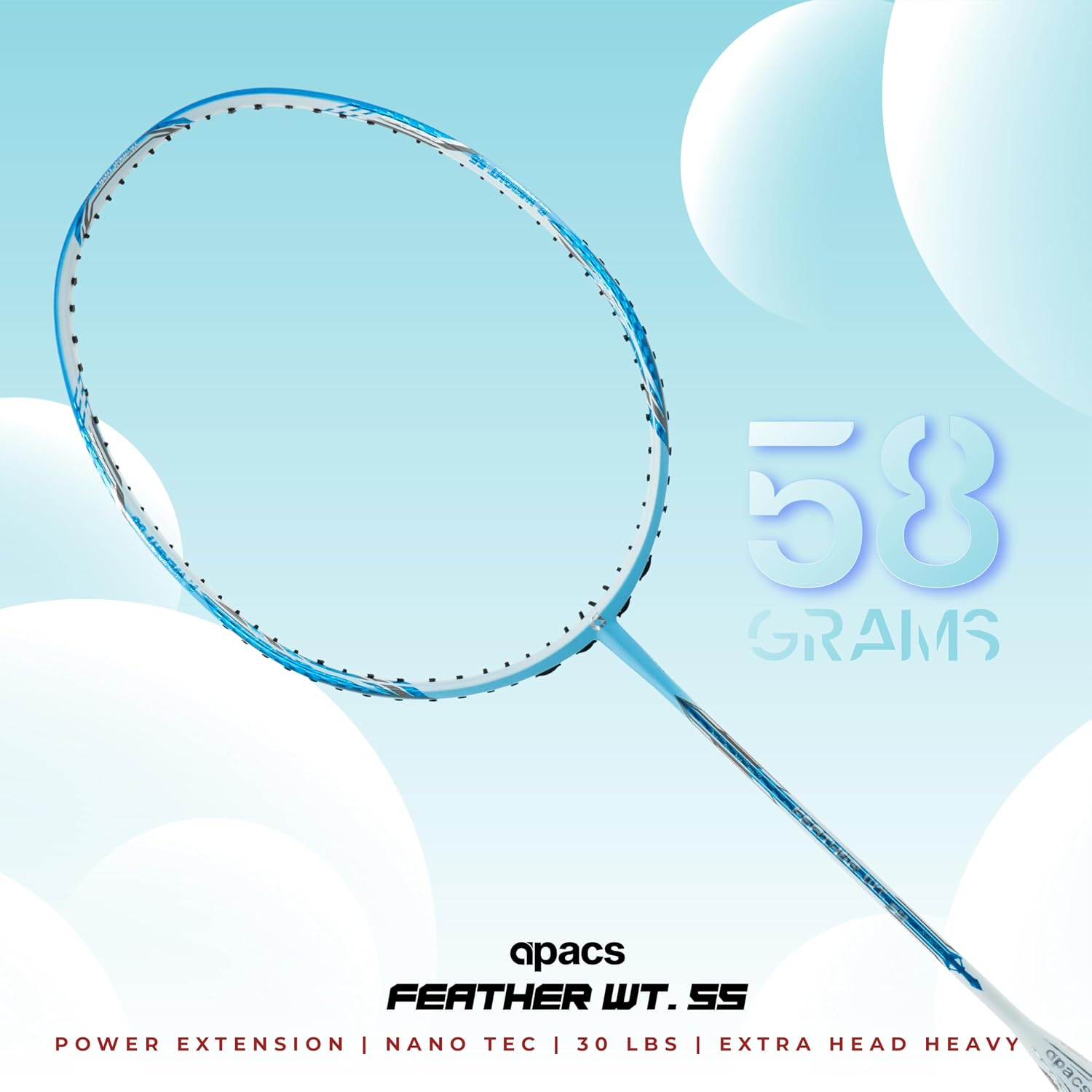APACS Feather Weight 55 Badminton Racket