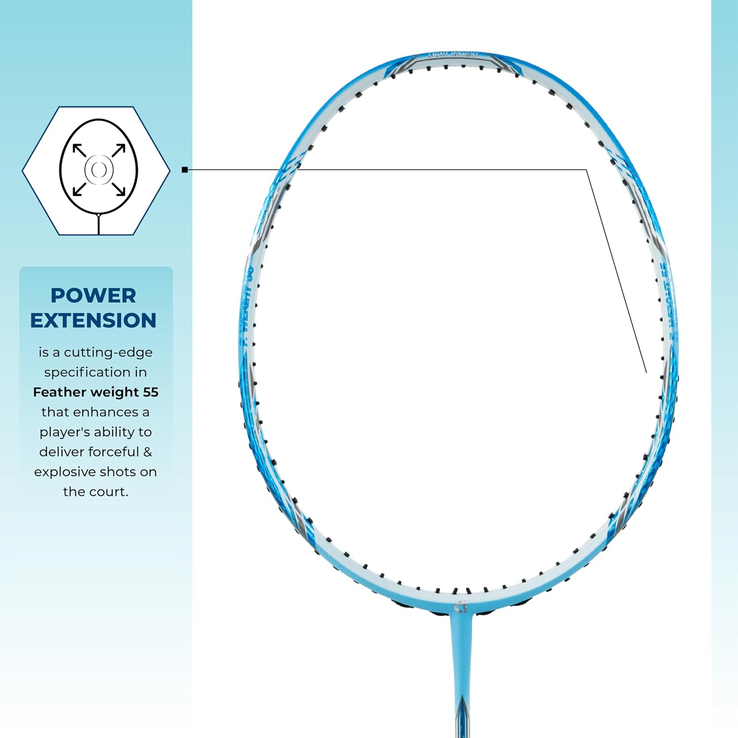 APACS Feather Weight 55 Badminton Racket