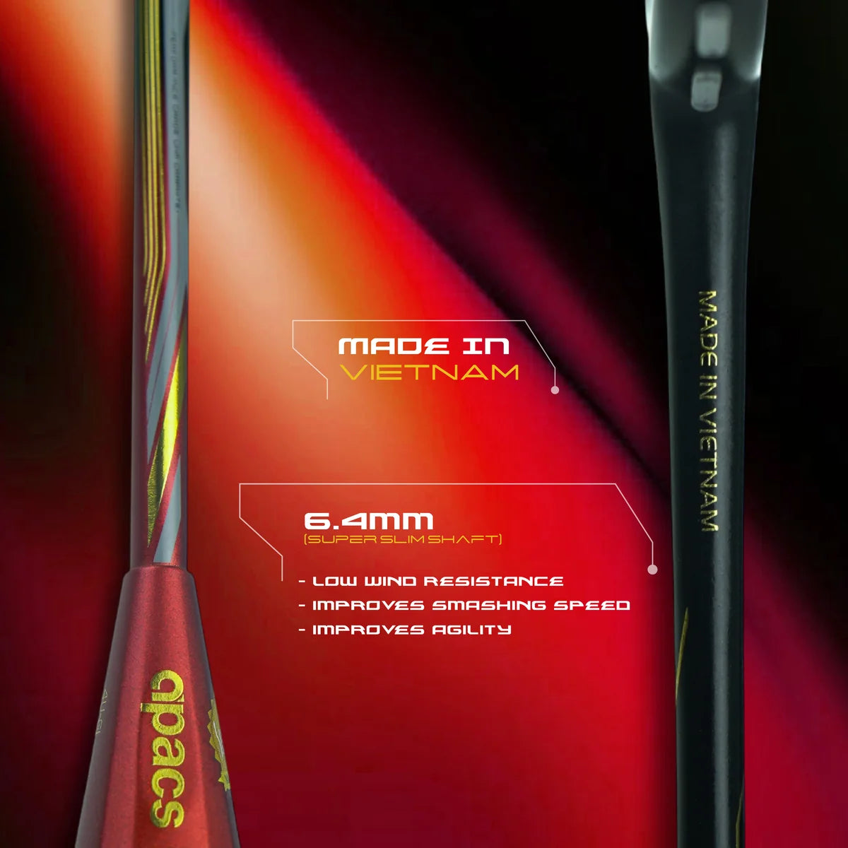 APACS Cross Court Power Badminton Racket