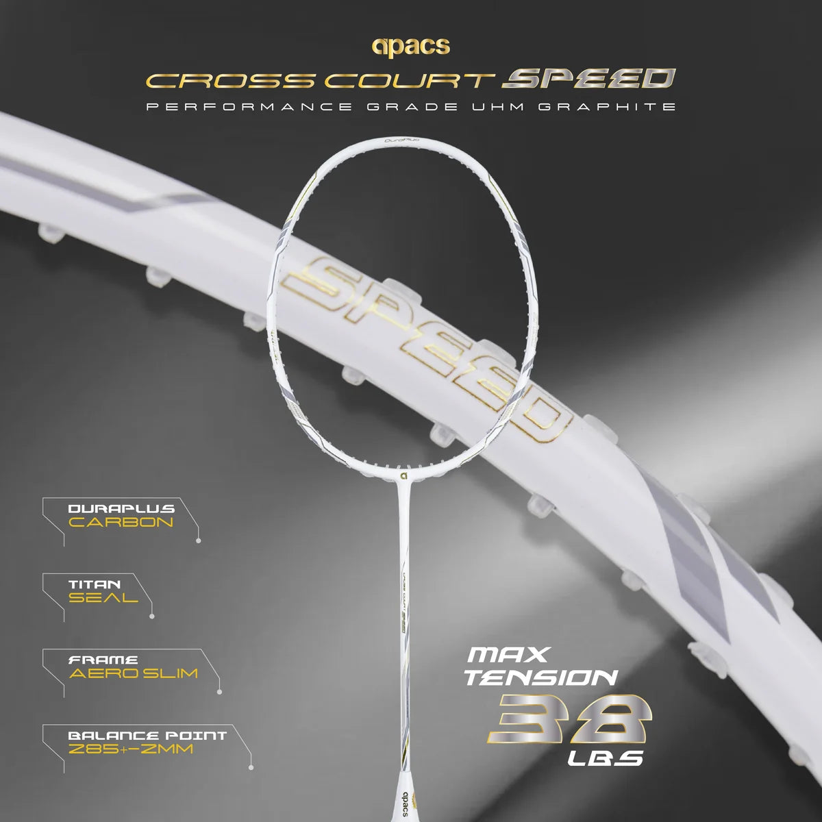 APACS Cross Court Speed Badminton Racket