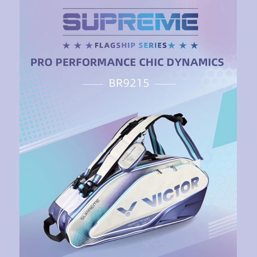 Victor BR9215 Grey/Navy Blue Badminton KitBag