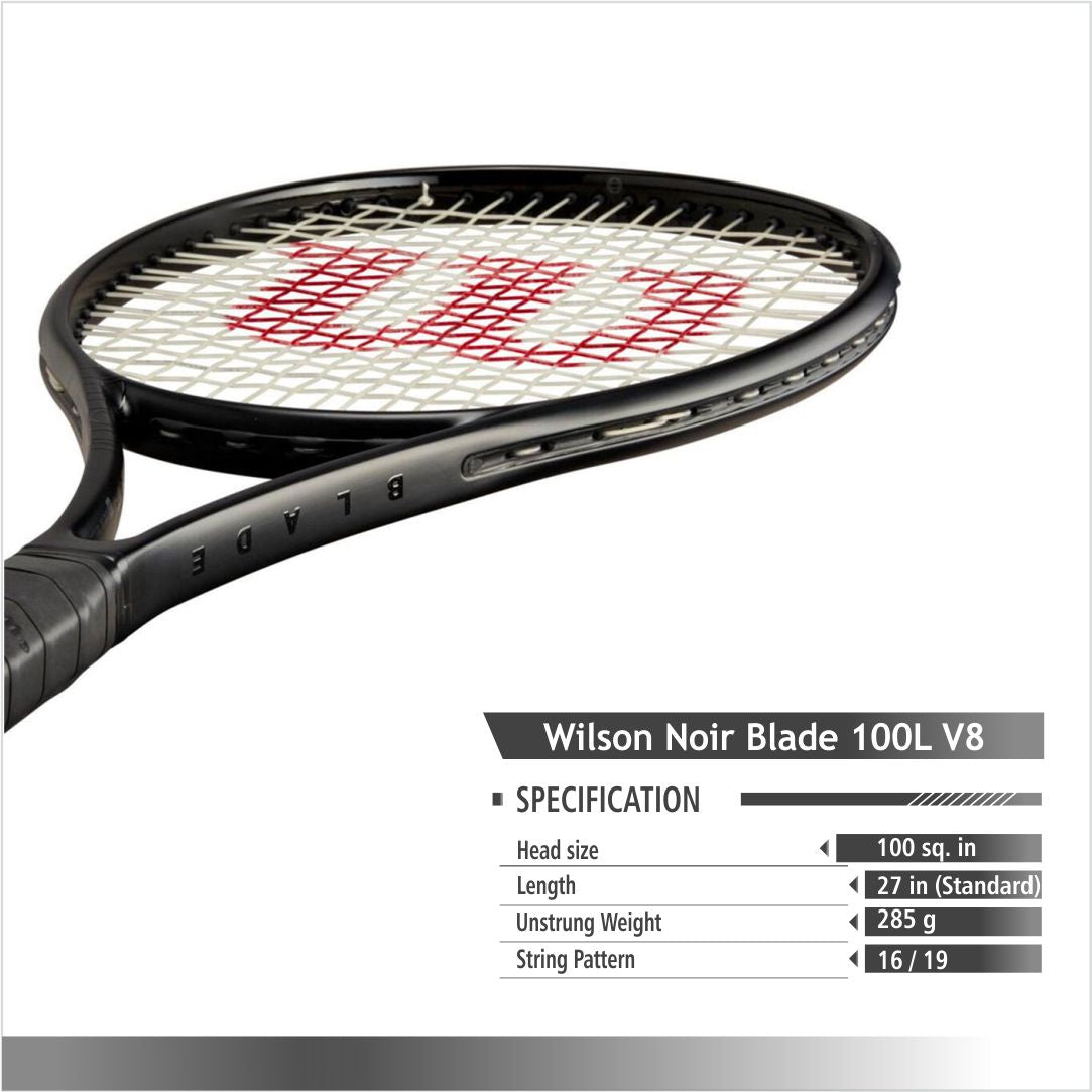 Wilson Noir Blade 100L V8 Tennis Racket