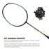Flex Power Air Blade 99 Mega Tension - 33LBS Full Graphite Badminton Racquet with Full Racket Cover