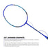 Flex Power Air Speed 95 Mega Tension - 33LBS Full Graphite Badminton Racquet with Full Racket Cover Cyan, Deep Blue