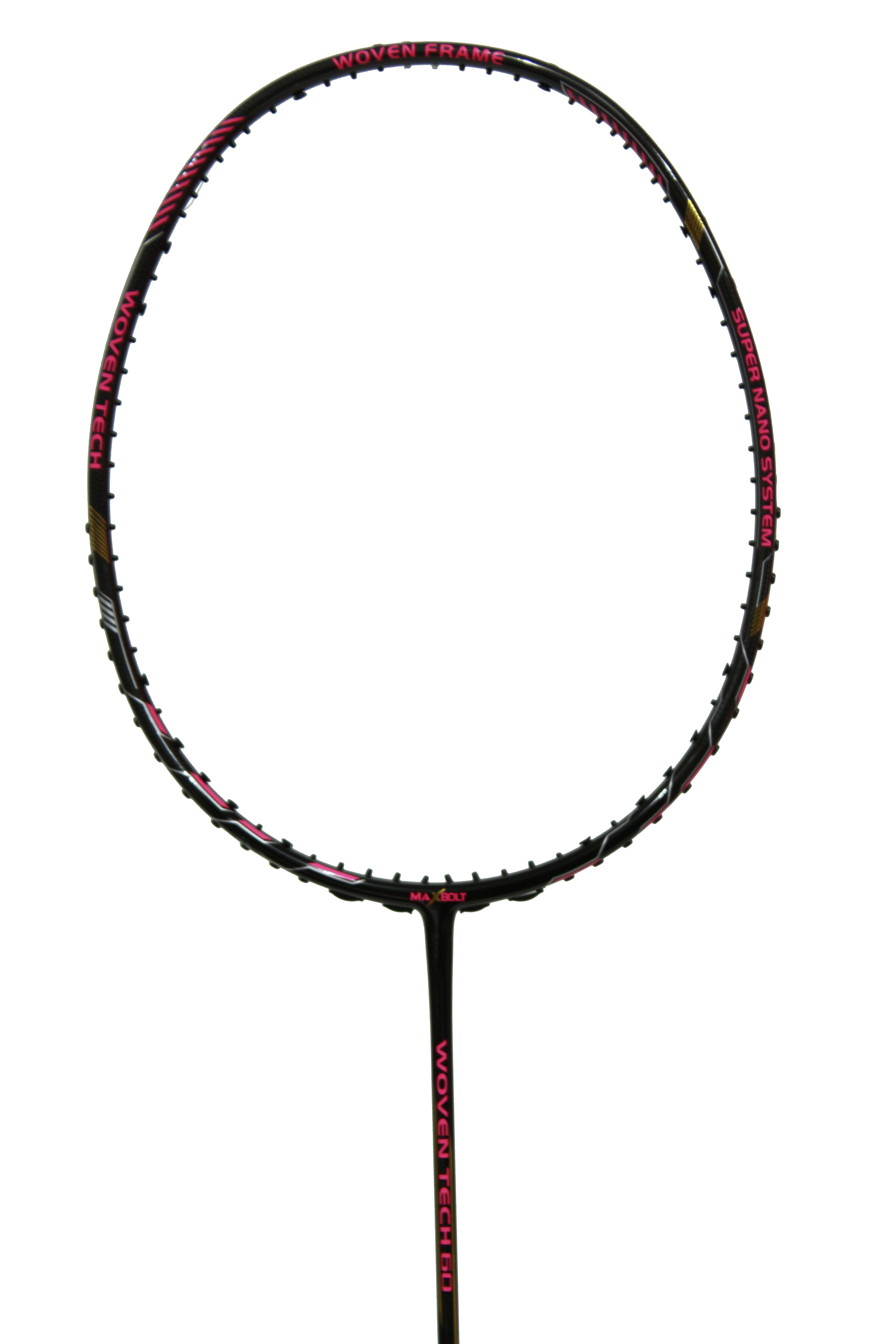 Maxbolt Woven Tech 60 Badminton Racket - Pink/Black