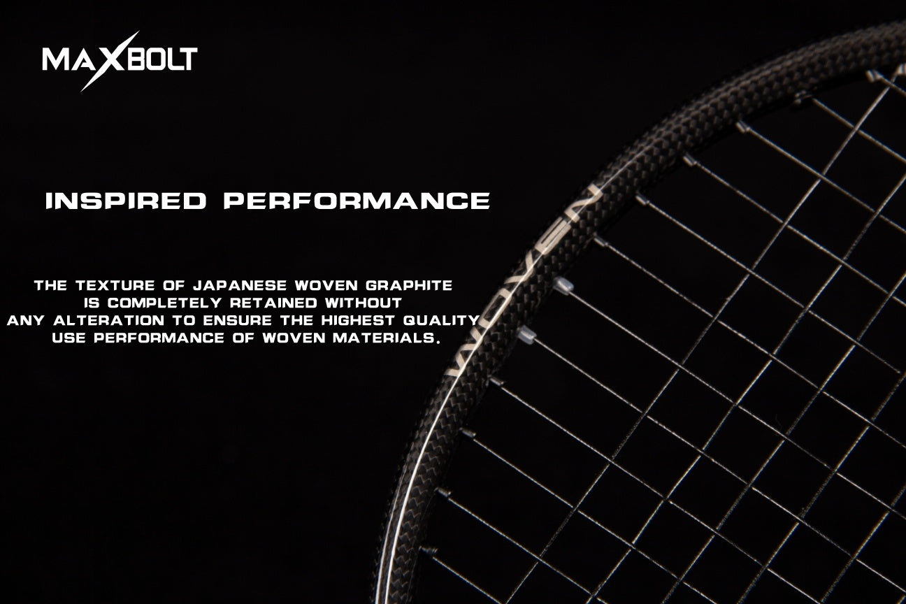 Maxbolt Black Woven Limited Edition Badminton Racket