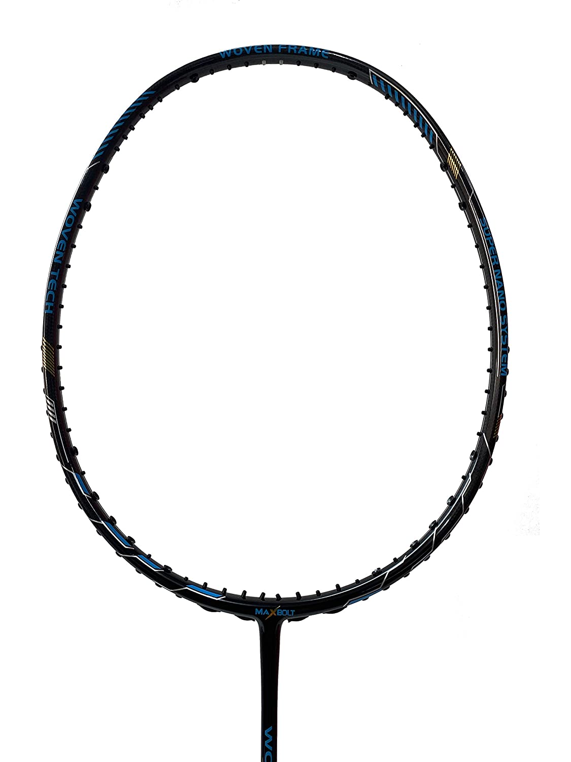 Maxbolt Woven Tech 60 Badminton Racket - Black/Blue